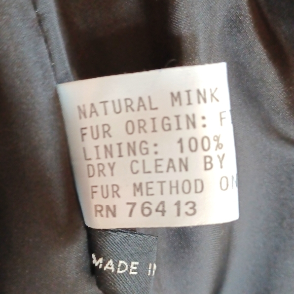 Fredrick & Nelson 100% Black Mink Coat! Vintage, heirloom quality, Maxi length - Picture 6 of 7